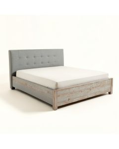 Lockridge Solid Wood And Upholstered Low Profile Standard Bed (synthetic illustration; no displayed measurements)