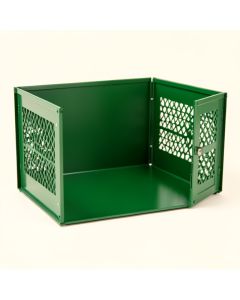 Laurel Bend Empty Furniture-Style Pet Crate - Green (synthetic illustration; no displayed measurements)