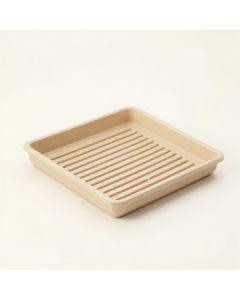 River Crest Empty Under-Desk Cable Tray - Beige (synthetic illustration; no displayed measurements)