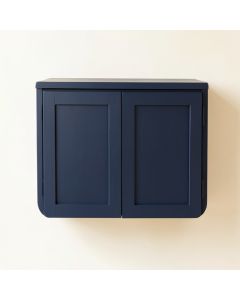 Dawn Bend Wall-Mounted Entry Cabinet - Navy (synthetic illustration; no displayed measurements)