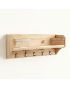 Maple Branch Wall-Mounted Entryway Organizer Shelf - Beige (synthetic illustration; no displayed measurements)