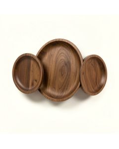 `` Eat '' Plates On Wood Wall Décor (synthetic illustration; no displayed measurements)