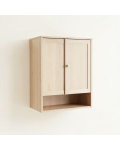 Willow Arc Wall-Mounted Laundry Cabinet - Beige (synthetic illustration; no displayed measurements)
