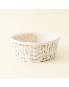 Cliff Bend Empty Storage Basket - White (synthetic illustration; no displayed measurements)