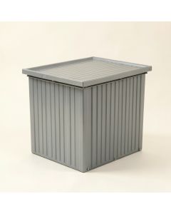 Stone Dale Closed Outdoor Storage Box - Gray (synthetic illustration; no displayed measurements)