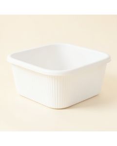 Ridge Bend Empty Storage Basket - White (synthetic illustration; no displayed measurements)
