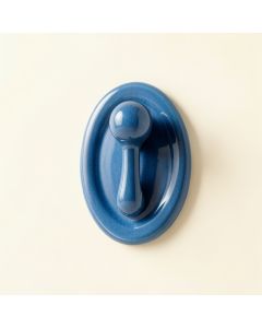Linden Branch Wall-Mounted Robe Hook - Blue (synthetic illustration; no displayed measurements)