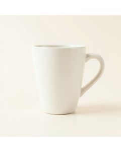 Maple Crest Ceramic Mug - White (synthetic illustration; no displayed measurements)