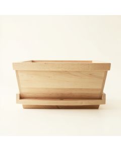 Moss Crest Empty Raised Planter - Beige (synthetic illustration; no displayed measurements)