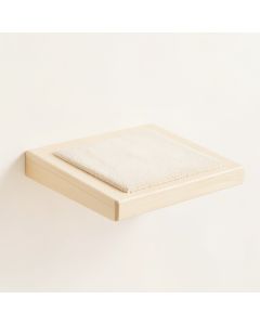 Juniper Crest Wall-Mounted Cat Perch - Ivory (synthetic illustration; no displayed measurements)