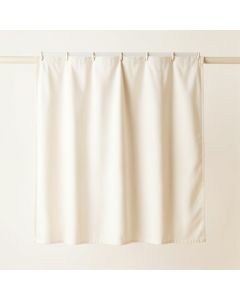 Reed Bend Shower Curtain Hanging Flat From A Plain Rod - Ivory (synthetic illustration; no displayed measurements)