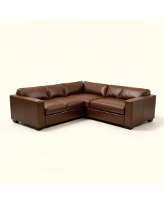 Lidio 159.5 '' Wide Genuine Leather Symmetrical Modular Corner Sectional (synthetic illustration; no displayed measurements)
