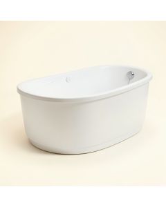 Sheba 72 '' X 28 '' Freestanding Soaking Acrylic Bathtub (synthetic illustration; no displayed measurements)