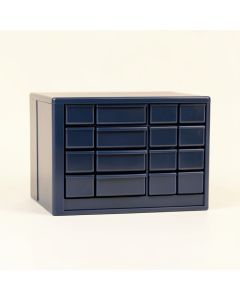 Reed Dell Small-Parts Storage Drawer Cabinet - Navy (synthetic illustration; no displayed measurements)
