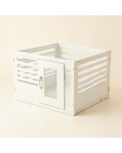 Cliff Crossing Empty Furniture-Style Pet Crate - White (synthetic illustration; no displayed measurements)