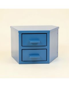 Wren Arc Small-Parts Storage Drawer Cabinet - Blue (synthetic illustration; no displayed measurements)