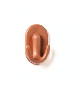 Elm Crest Wall-Mounted Robe Hook - Terracotta (synthetic illustration; no displayed measurements)