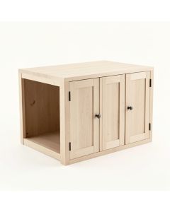 Stone Bluff Empty Furniture-Style Litter Enclosure - Beige (synthetic illustration; no displayed measurements)