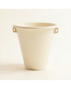 Ash Bend Empty Railing Planter With Integral Brackets - Cream (synthetic illustration; no displayed measurements)