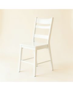 Ridge Bend Dining Chair - White (synthetic illustration; no displayed measurements)
