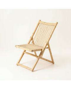 River Arc Folding Outdoor Chair - Beige (synthetic illustration; no displayed measurements)