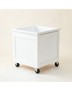 Linden Bluff Empty Rolling Workshop Cart - White (synthetic illustration; no displayed measurements)