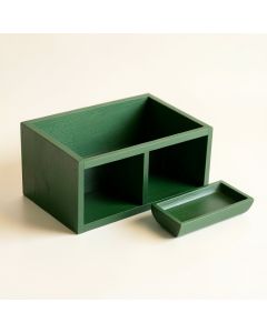 Bay Branch Empty Coffee-Station Organizer - Green (synthetic illustration; no displayed measurements)