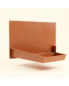 Dawn Bridge Empty Wall-Mounted Tool Organizer Panel - Terracotta (synthetic illustration; no displayed measurements)