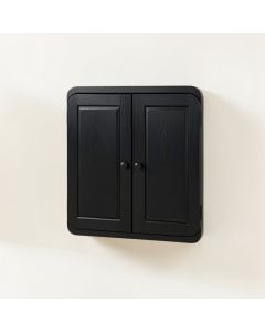Cedar Edge Wall-Mounted Entry Cabinet - Black (synthetic illustration; no displayed measurements)