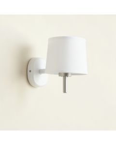 Linden Bridge Wall Sconce Mounted On A Plain Wall - White (synthetic illustration; no displayed measurements)