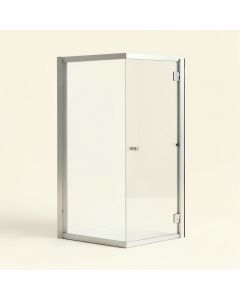 46.5 '' - 48 '' W X 72 '' H Door Opening Semi-Frameless Shower Door (synthetic illustration; no displayed measurements)