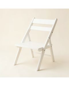 Meadow Branch Folding Outdoor Chair - White (synthetic illustration; no displayed measurements)