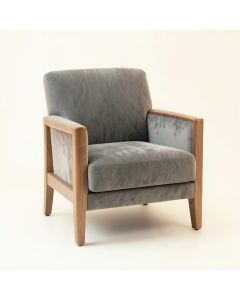 Shore Crossing Upholstered Armchair - Gray (synthetic illustration; no displayed measurements)