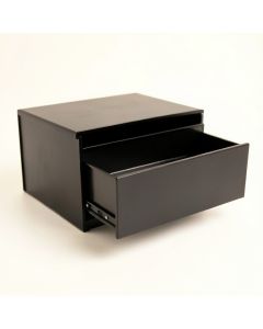 Birch Edge Small-Parts Storage Drawer Cabinet - Black (synthetic illustration; no displayed measurements)