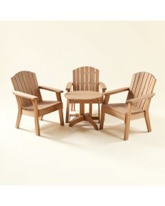 Polywood® Traditional Porch 3 Piece Seating Group (synthetic illustration; no displayed measurements)