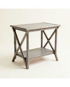 Willow Arc Side Table - Gray (synthetic illustration; no displayed measurements)