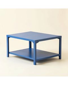 Reed Crest Narrow Outdoor Storage Bench - Blue (synthetic illustration; no displayed measurements)