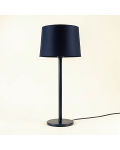 Harbor Branch Floor Lamp With A Plain Fabric Shade - Navy (synthetic illustration; no displayed measurements)