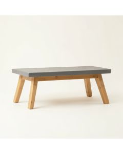 Cedar Bend Indoor Bench - Gray (synthetic illustration; no displayed measurements)
