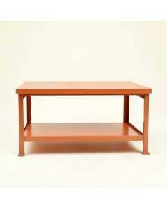 Clay Dell Empty Workshop Workbench - Terracotta (synthetic illustration; no displayed measurements)