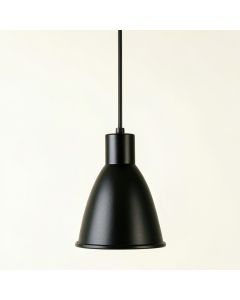 Field Arc Pendant Light Suspended From One Plain Cable (synthetic illustration; no displayed measurements)