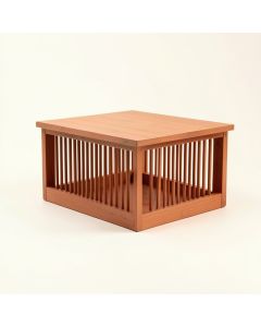Alder Canyon Empty Furniture-Style Pet Crate - Terracotta (synthetic illustration; no displayed measurements)