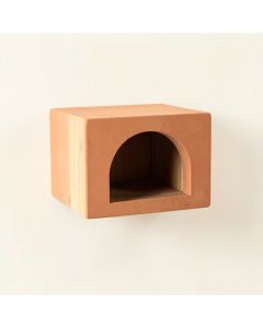 Sage Branch Wall-Mounted Cat Perch - Terracotta (synthetic illustration; no displayed measurements)