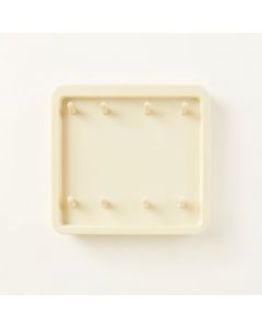 Cliff Dell Empty Wall-Mounted Tool Organizer Panel - Ivory (synthetic illustration; no displayed measurements)