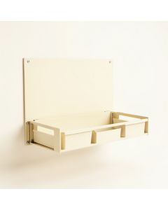 Sage Edge Empty Wall-Mounted Tool Organizer Panel - Ivory (synthetic illustration; no displayed measurements)