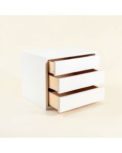 Dawn Branch Small-Parts Storage Drawer Cabinet - White (synthetic illustration; no displayed measurements)