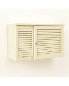 Stone Arc Wall-Mounted Entry Cabinet - Cream (synthetic illustration; no displayed measurements)