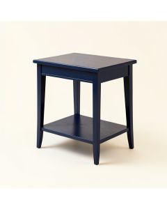 Aspen Bend Side Table - Navy (synthetic illustration; no displayed measurements)
