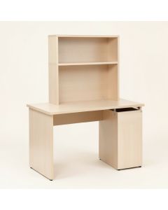 Weldon Computer Desk With Hutch (synthetic illustration; no displayed measurements)
