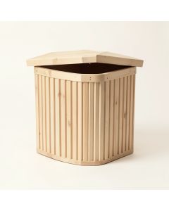 Reed Bluff Closed Garden Compost Bin - Beige (synthetic illustration; no displayed measurements)